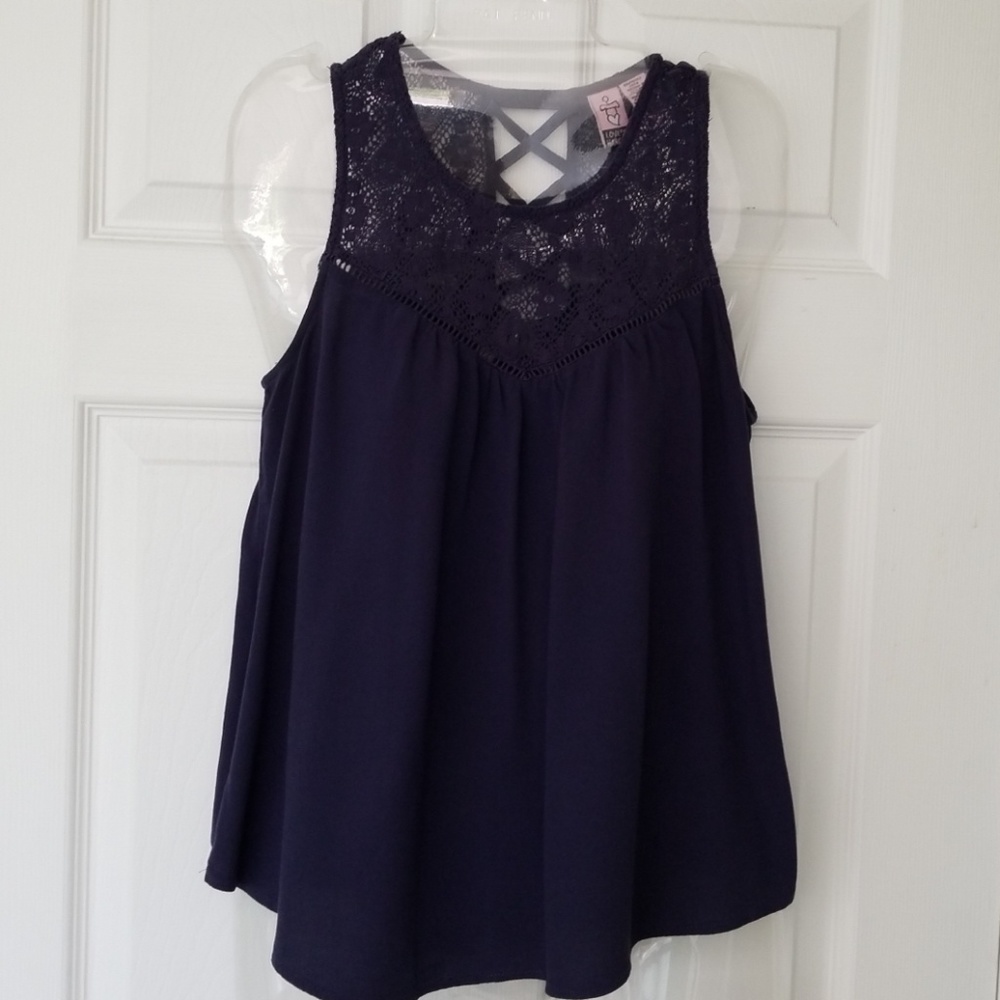 Flowy Navy Summer Top
